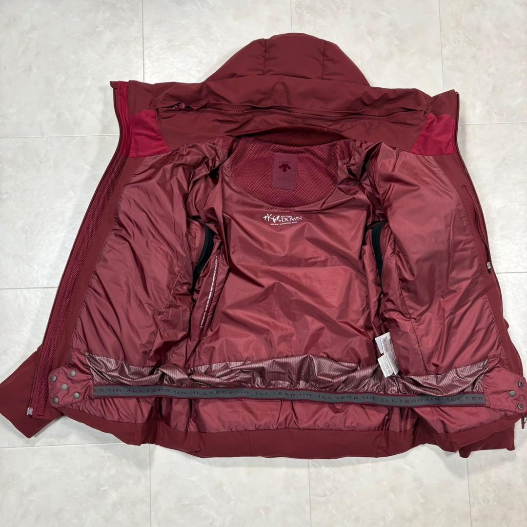 ☆水沢ダウン デサント オルテライン ダウンジャケット レディース ボルドー