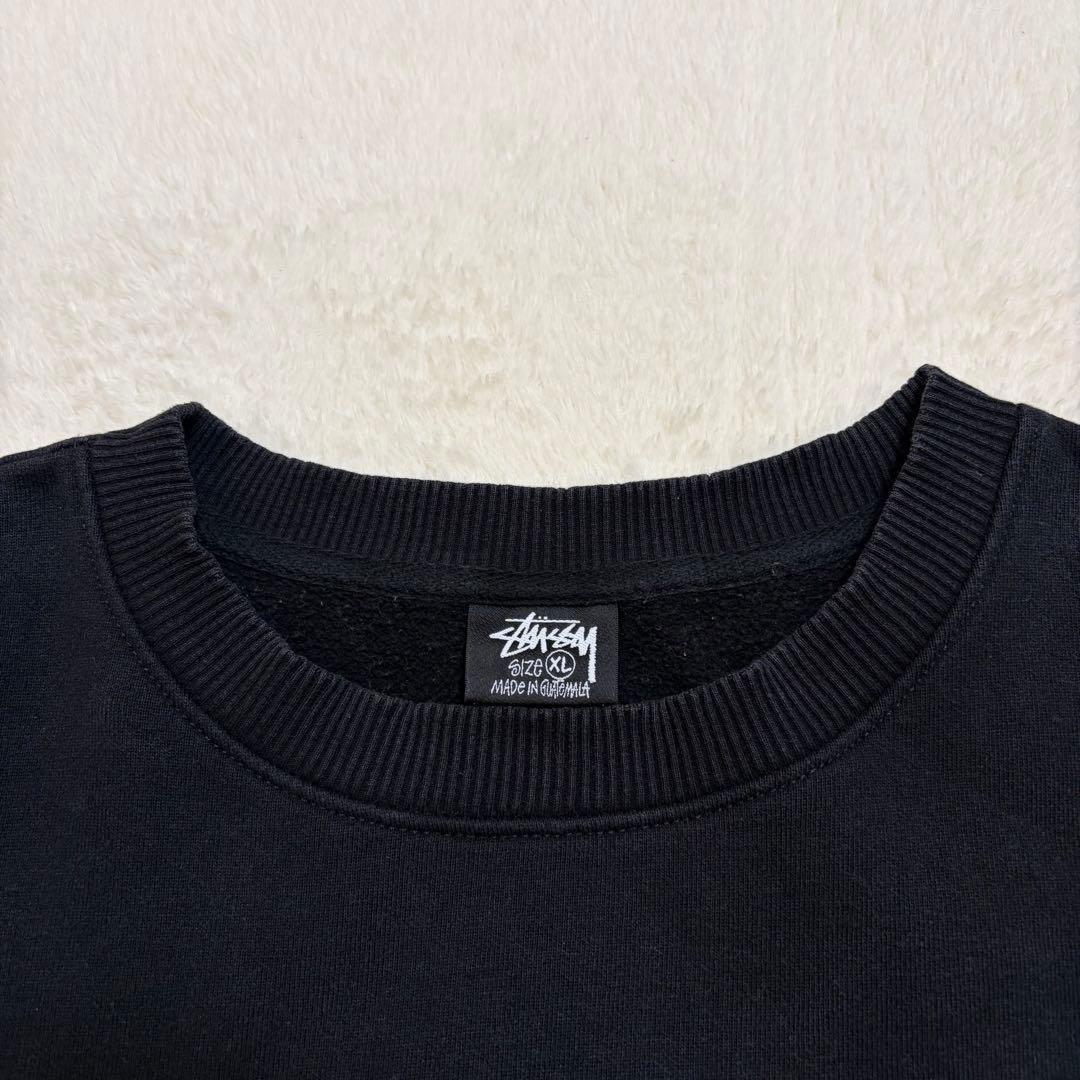STUSSY ステューシー スウェット トレーナー クルーネック XL 黒