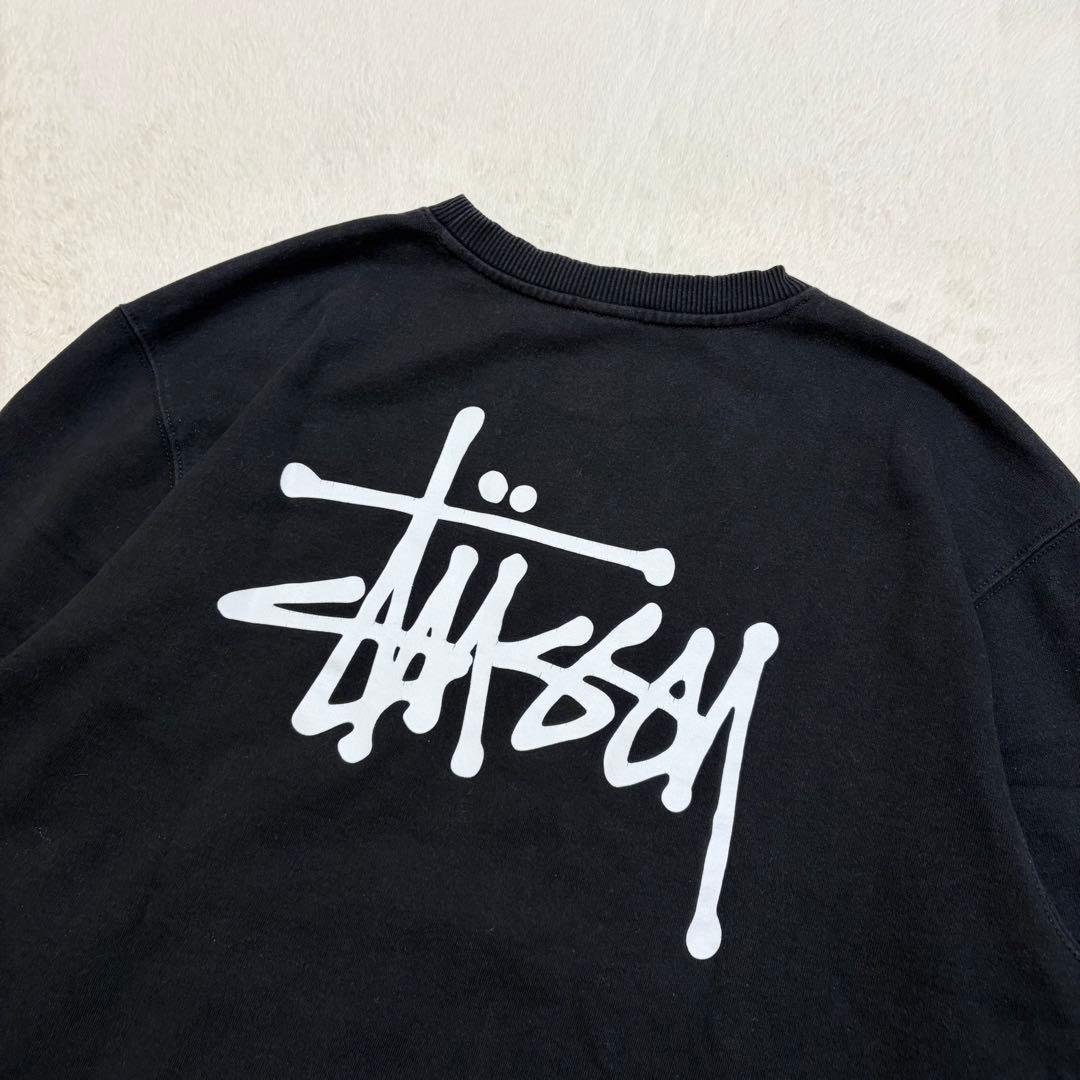 STUSSY ステューシー スウェット トレーナー クルーネック XL 黒