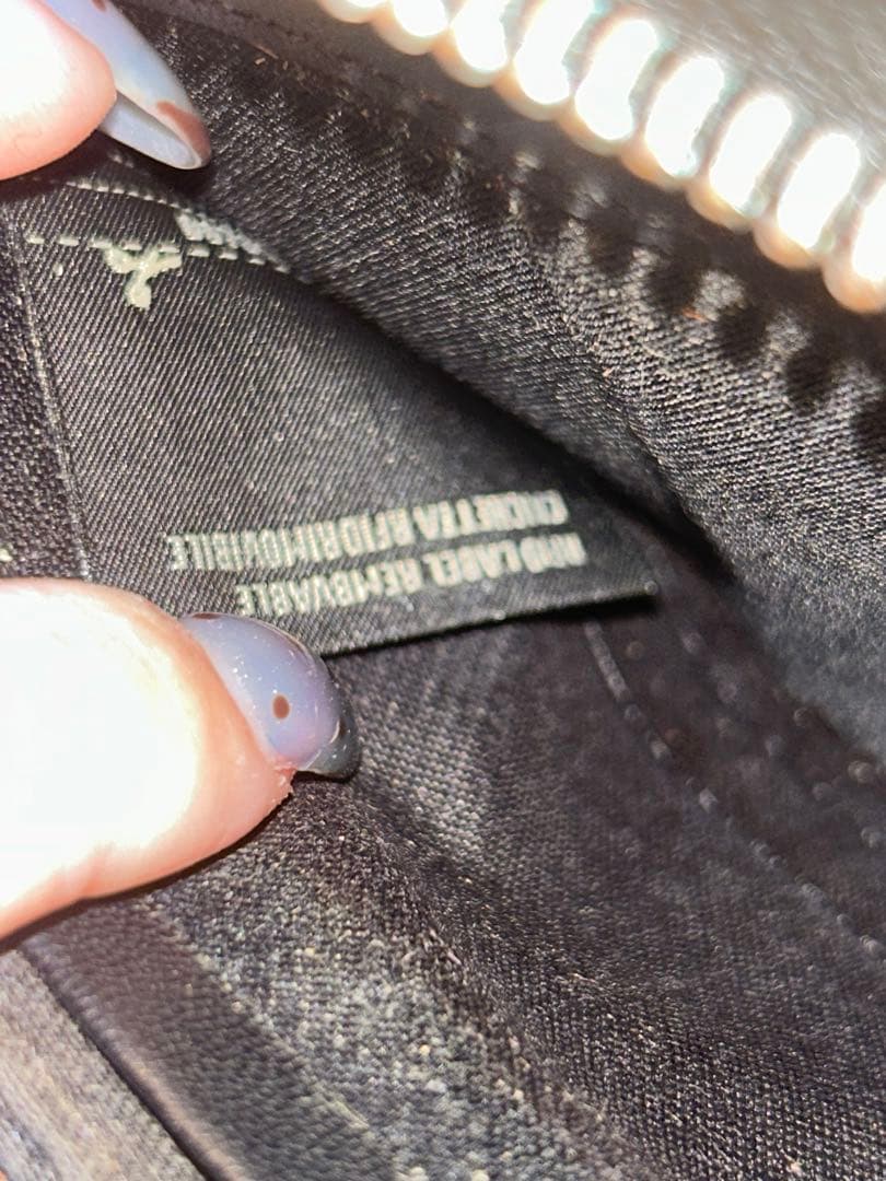 FERDI 幾何学模様 長財布 グレー/黒/黄色