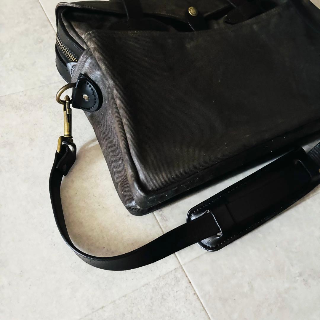 フィルソン　ラギッドツイル　オリジナルブリーフケース　オッターグリーン　USA製