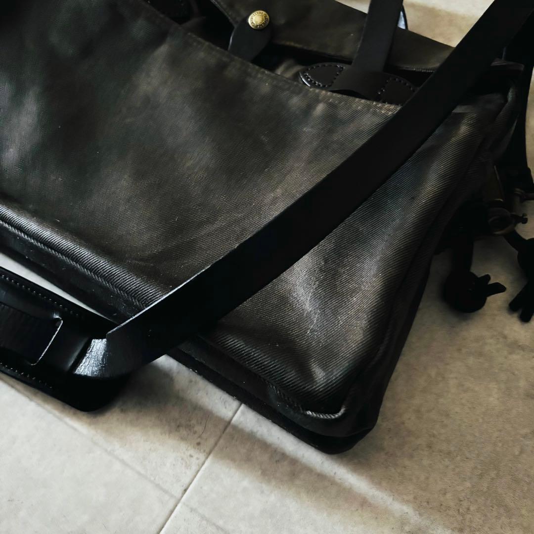 フィルソン　ラギッドツイル　オリジナルブリーフケース　オッターグリーン　USA製