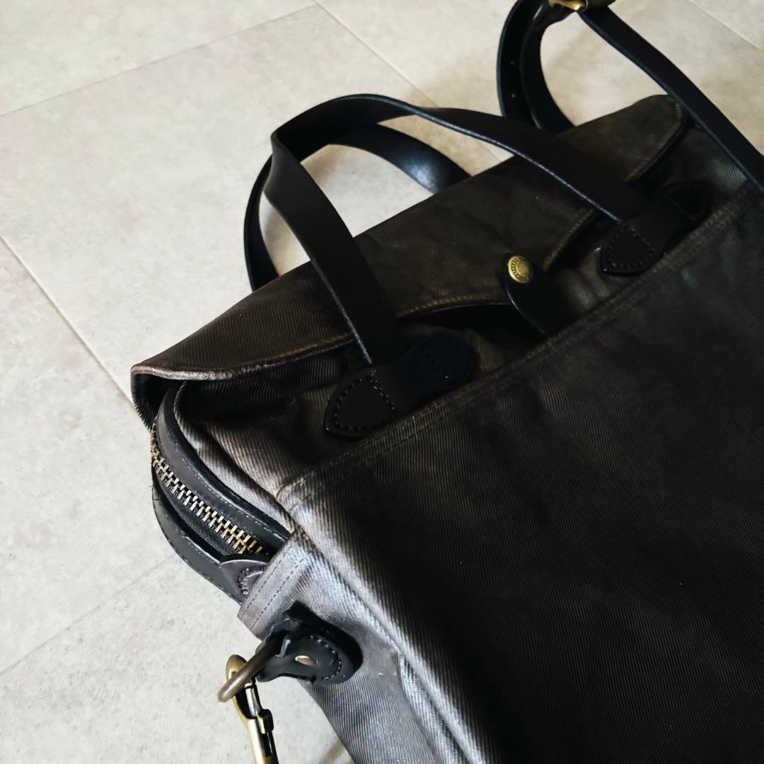 フィルソン　ラギッドツイル　オリジナルブリーフケース　オッターグリーン　USA製