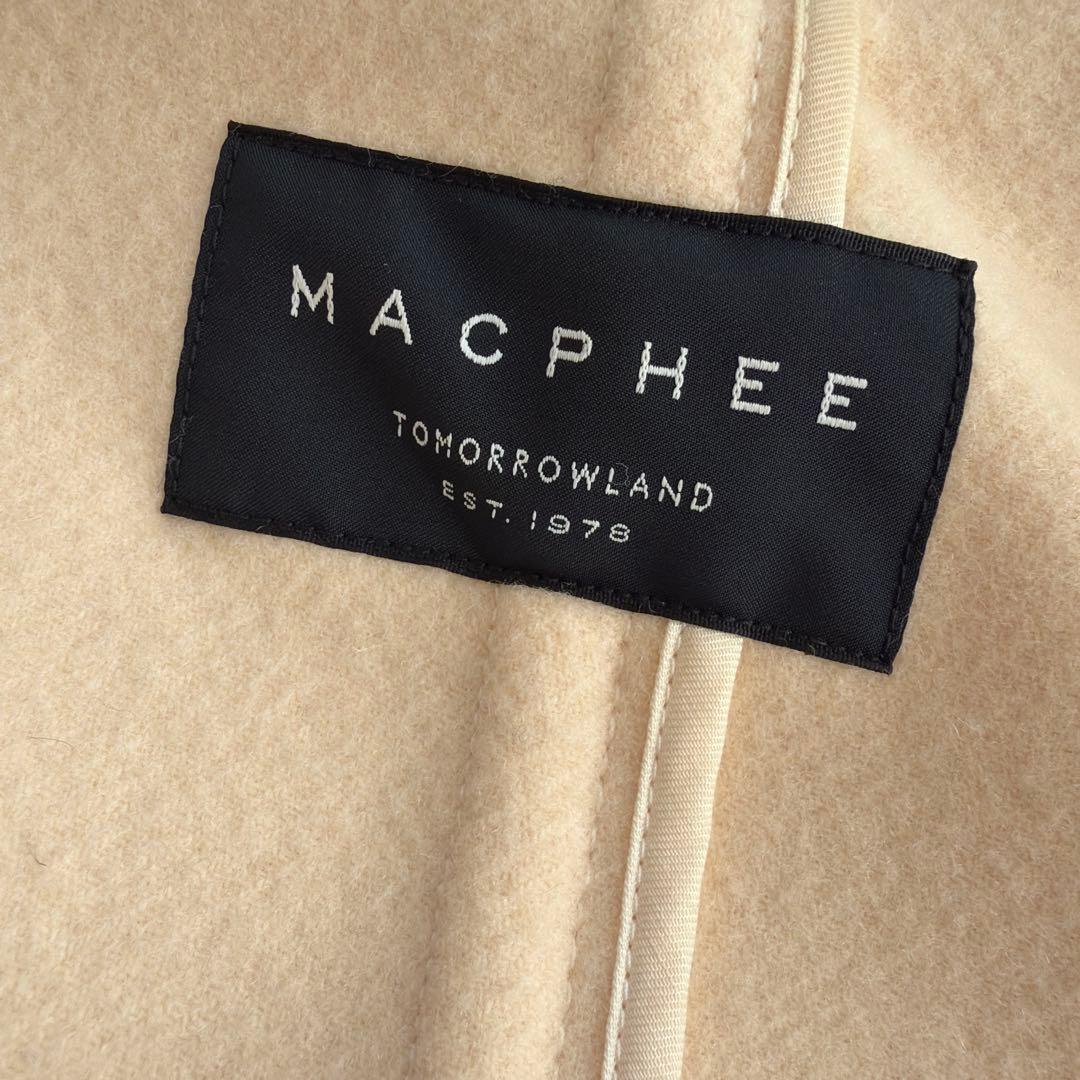 人気 TOMORROWLAND マカフィー ダッフルコート アイボリー ロング