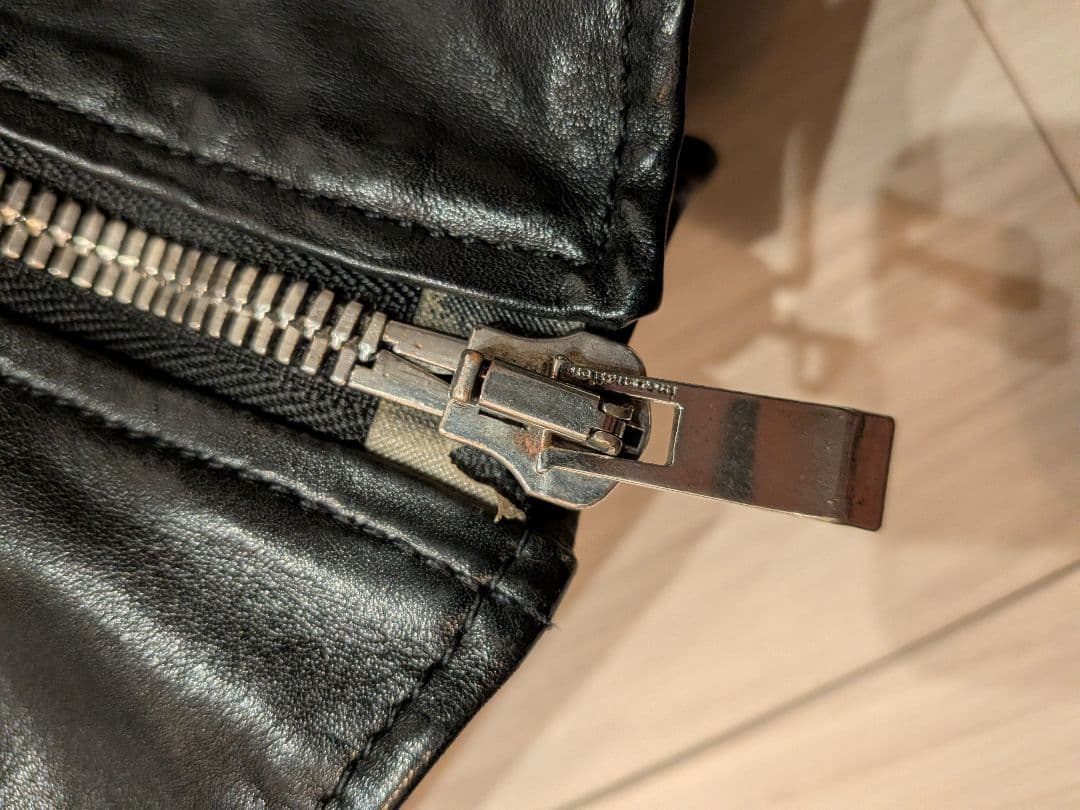 ピース ( ´▽｀)Incarnation カーフレザー ダブルライダース