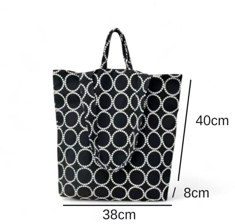 タンバリン　トートバッグ　ショルダー　ブラック