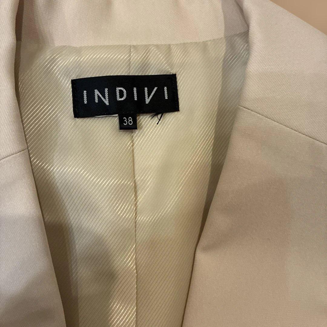 INDIVI セットアップパンツスーツ アイボリー日本製 M size 未使用級