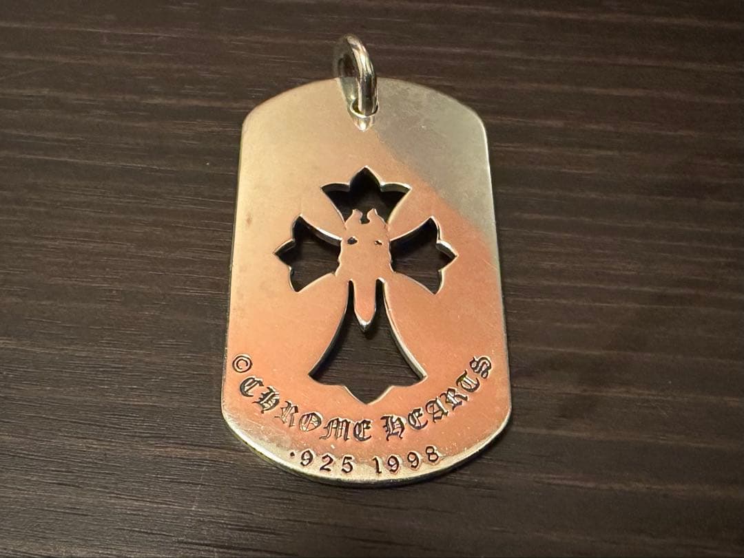 ◆希少◆クロムハーツ ラージ ロサンゼルス限定ドッグタグカットアウトクロス