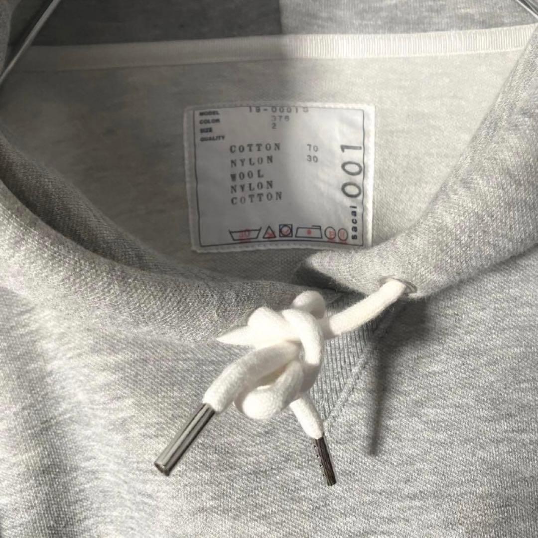 【即完売】sacaiサカイ☆メルティングポット刺繍ロゴスウェットパーカー2（M）