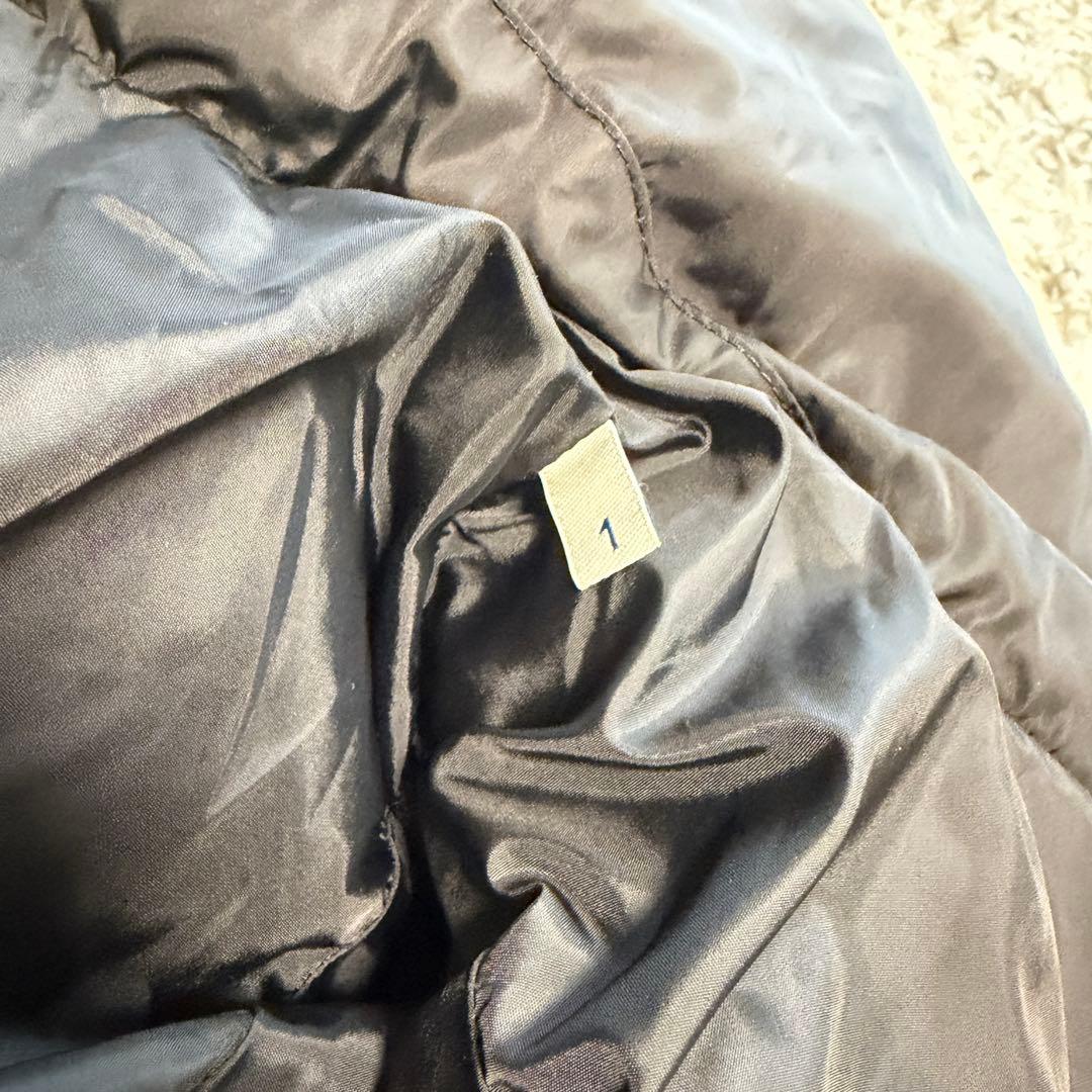 【美品】MONCLER フラメッテ ダウンコート ブラック サイズ1