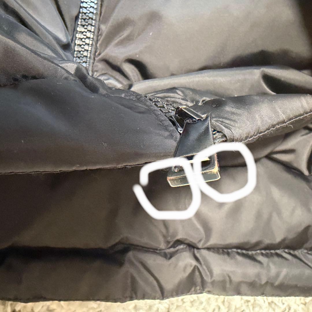 【美品】MONCLER フラメッテ ダウンコート ブラック サイズ1