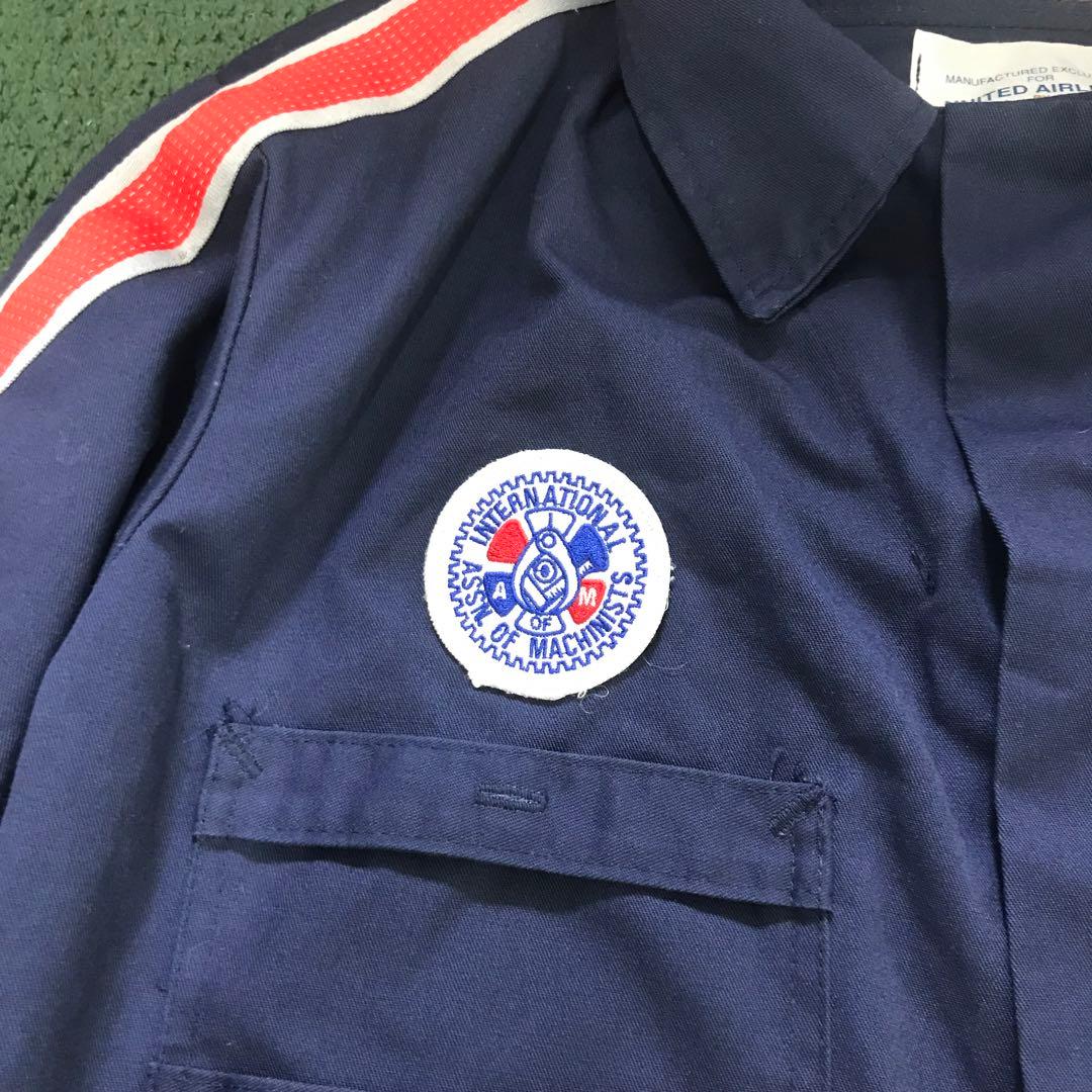 希少　ユナイテッド航空　整備士　メカニック　つなぎ　オーバーオール　年代物