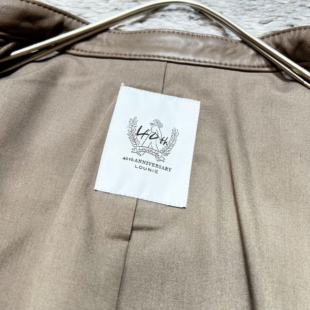 ルーニィ 40th anniversary ラムレザー シングルジャケット 38