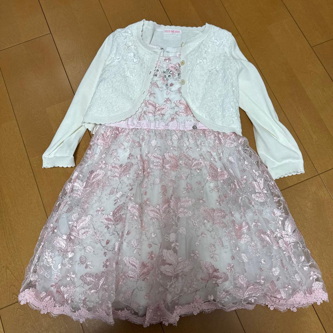 mezzo piano セレモニーワンピース 120 カーディガン　3点セット