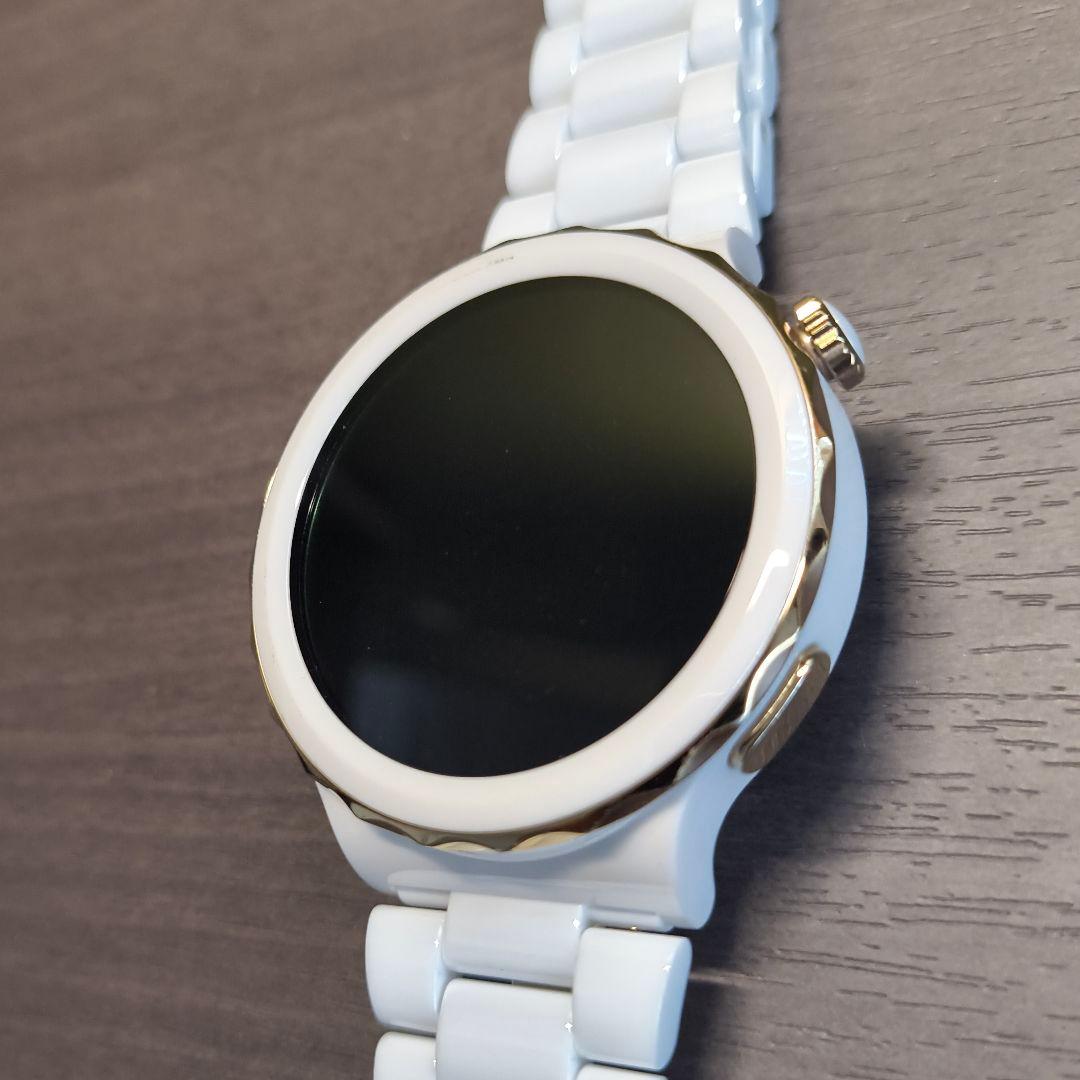 HUAWEI WATCH GT3Pro エレガントモデル ホワイト×ゴールド