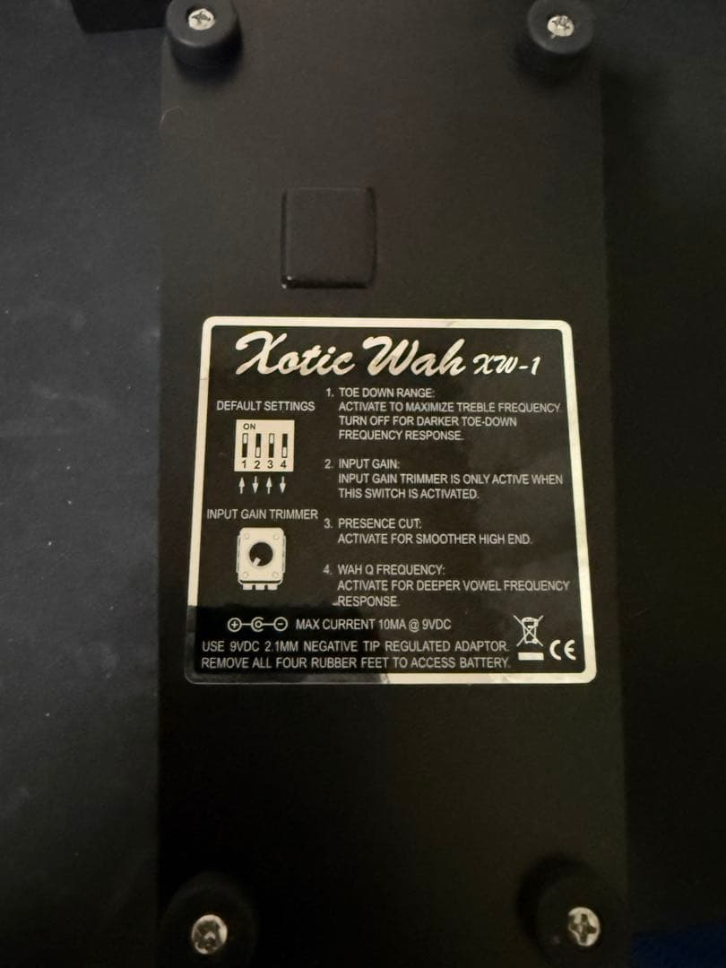 Xotic Wah xw-1 ギターエフェクター　動作確認済み 値下げ不可