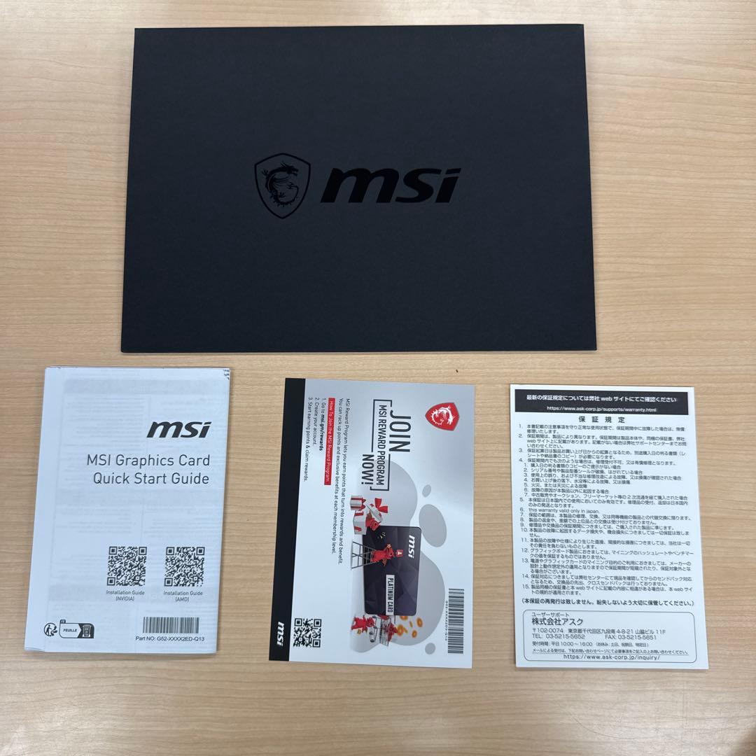 MSI RTX3060 VENTUS 2X 12G OC 美品　動作確認済
