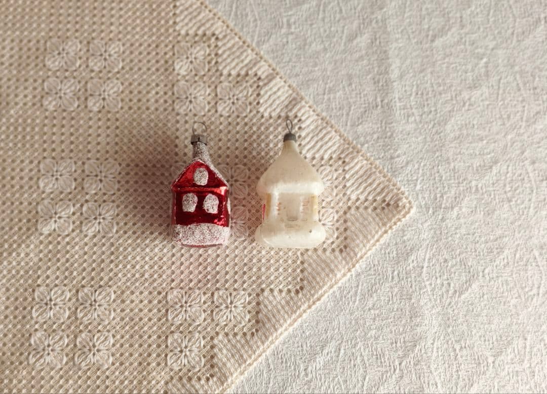 【ひまわり さま】vintage ornament ❀ かわいい 赤いおうち