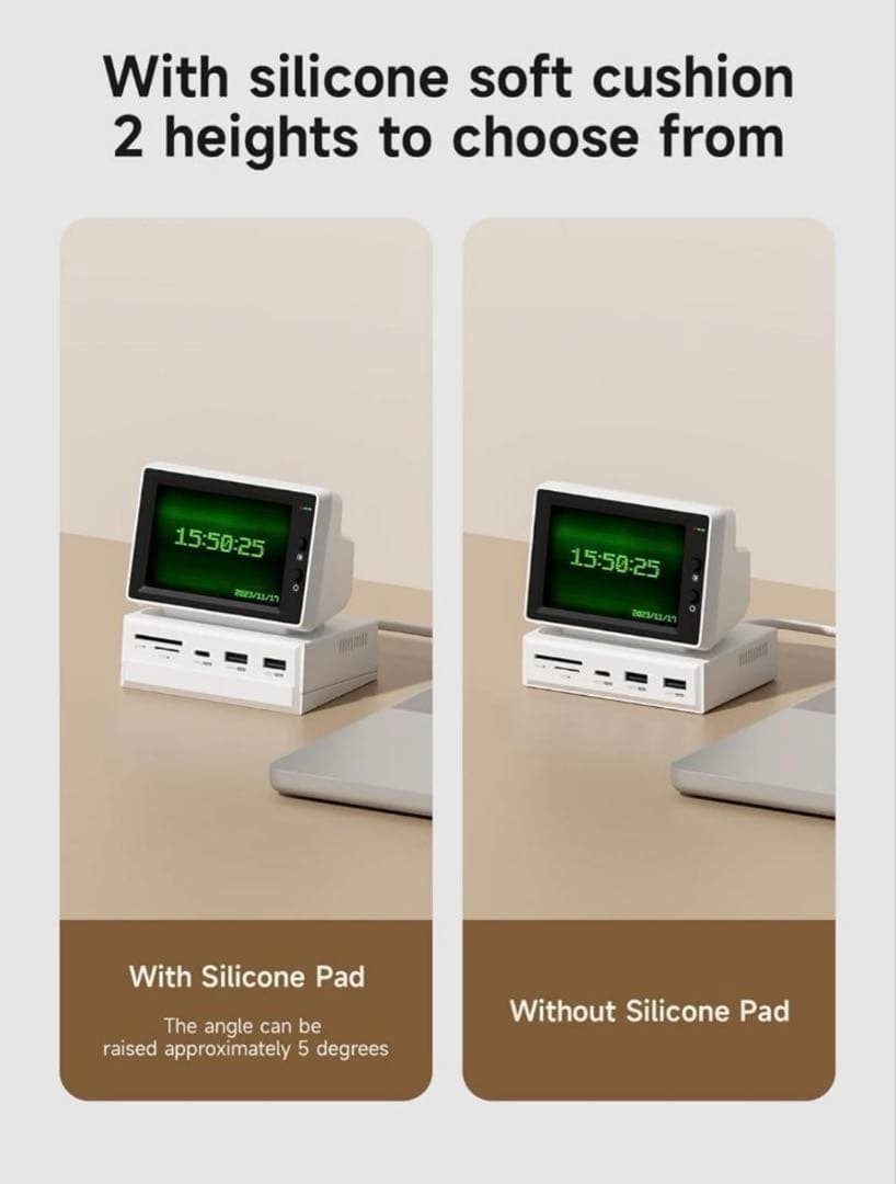 【新品】Hagibis 3.5インチ IPS ミニモニター ハブ搭載