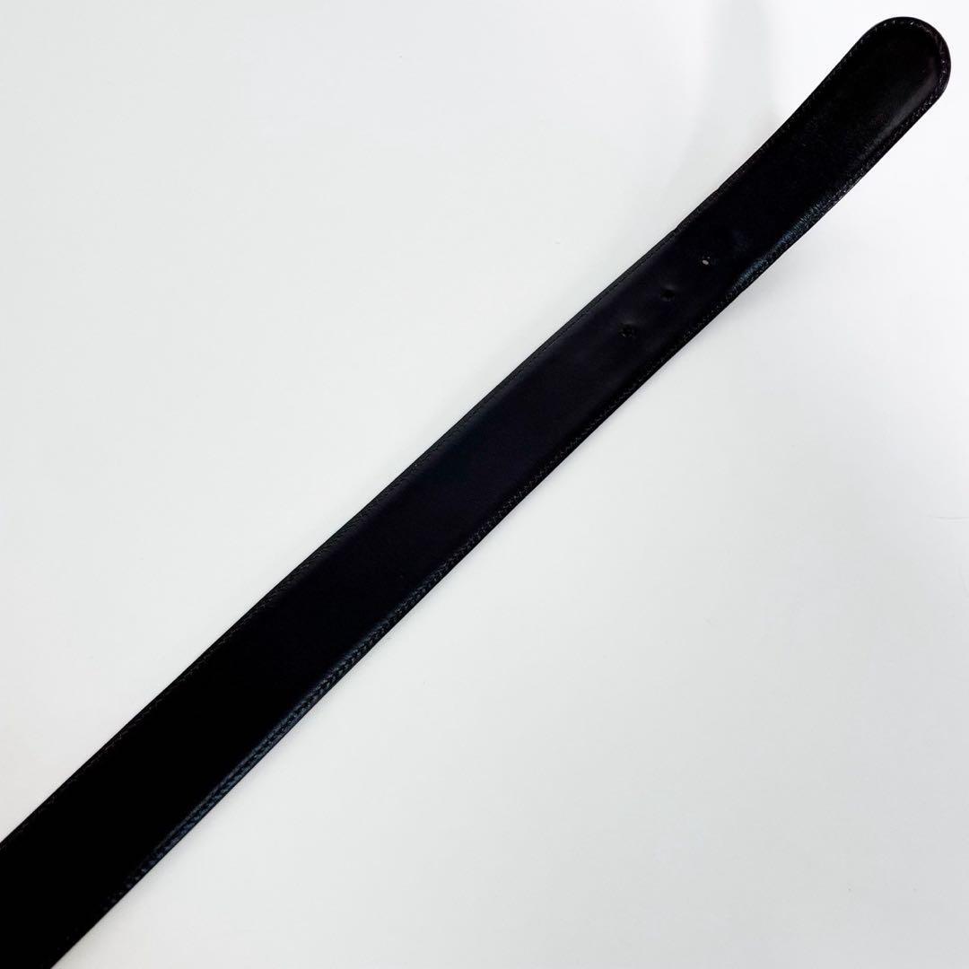 美品✨ グッチ ベルト インターロッキング GGキャンバス レザー ゴールド金具