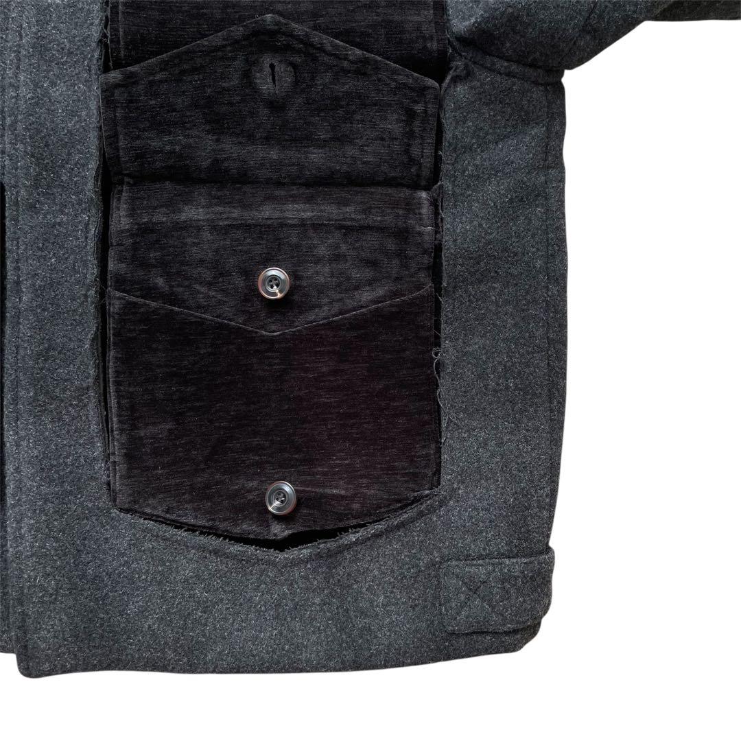 ジャケット・アウター FW2025 NULLUS PEELED OFF JACKET GREY 1