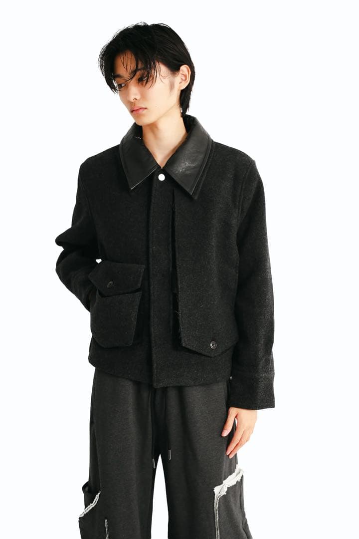 ジャケット・アウター FW2025 NULLUS PEELED OFF JACKET GREY 1