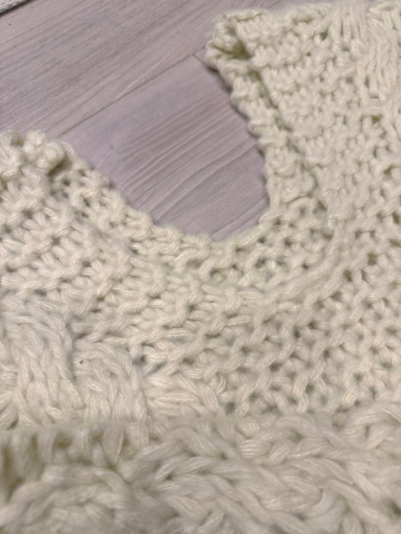 efu HAND CABLE KNIT アイボリー