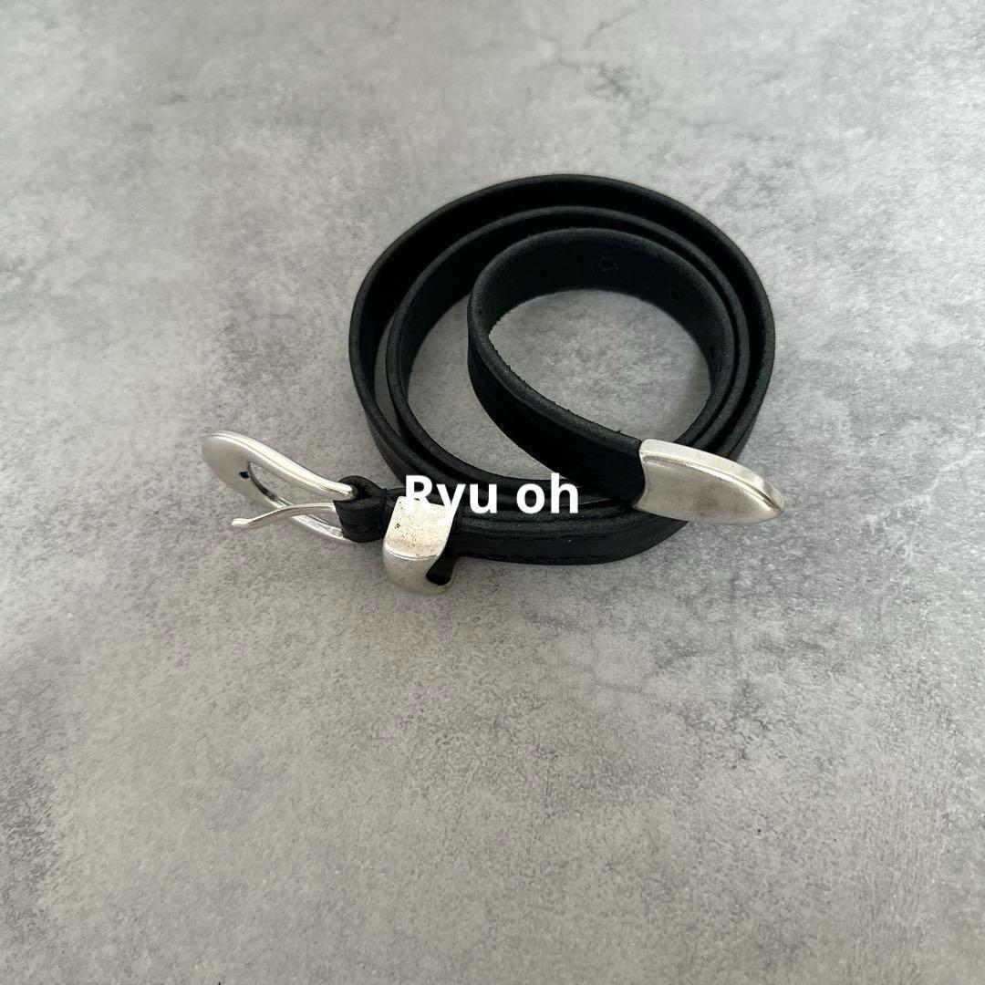 メンズ OUR LEGACY アワーレガシー 2cm レザー ベルト 90