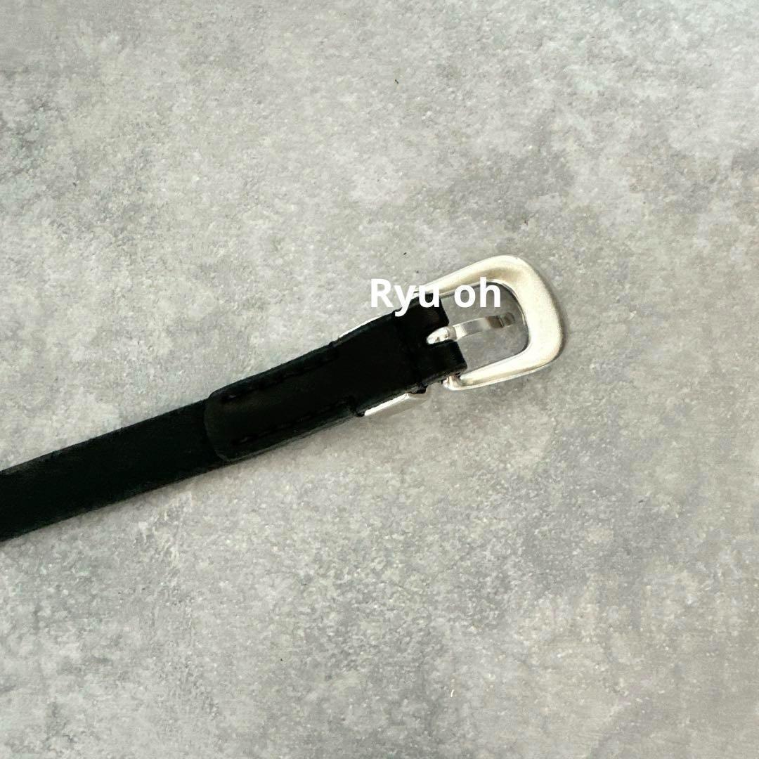 メンズ OUR LEGACY アワーレガシー 2cm レザー ベルト 90