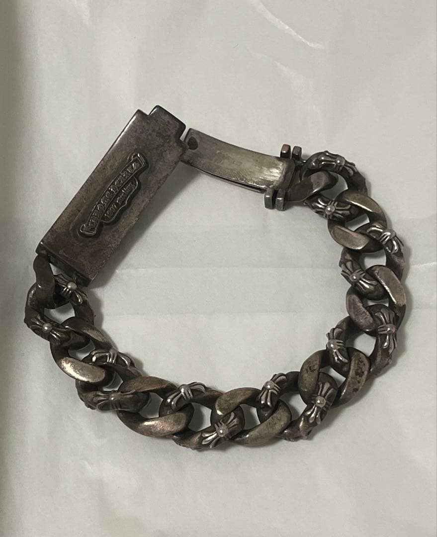 クロムハーツ フローラルクロスIDブレスレット