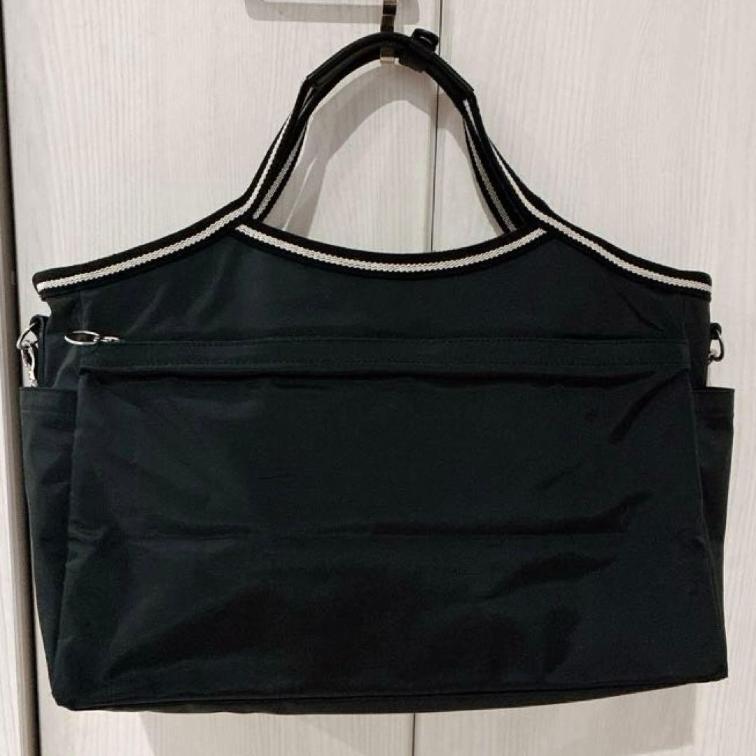 【美品】agnes b. ナイロン　ボストンバッグ　2way 黒