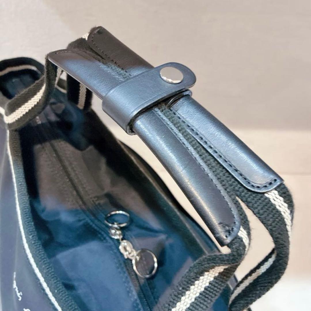 【美品】agnes b. ナイロン　ボストンバッグ　2way 黒