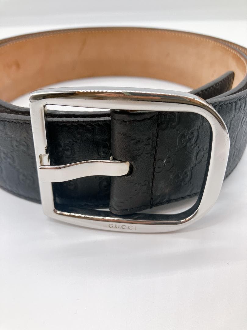 GUCCI 449716 グッチシマ レザー ベルト 表記サイズ 95・38