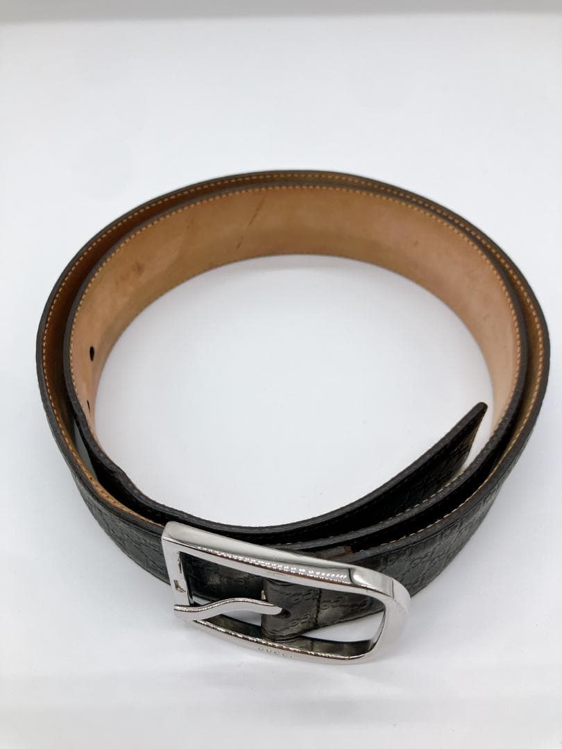 GUCCI 449716 グッチシマ レザー ベルト 表記サイズ 95・38