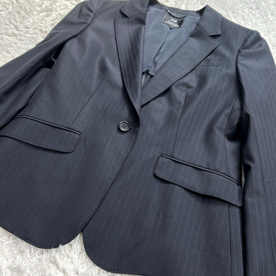 【極美品】 23区 × バハリエ　パンツスーツ　セットアップ　ビジネス　紺　40