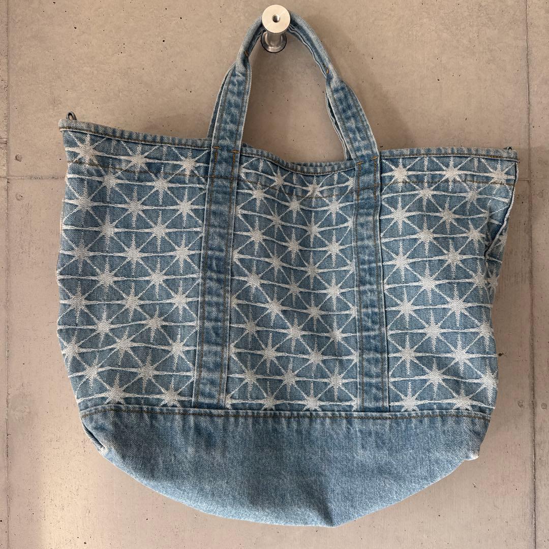 バッグ bott 25ss Sparkle Monogram Denim Totebag