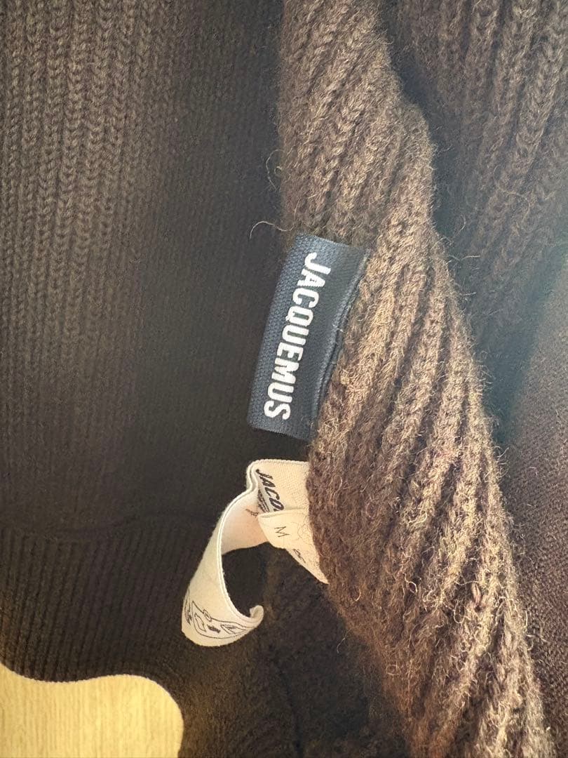 ば*あ様 JACQUEMUS ブラウン フード付きセーター