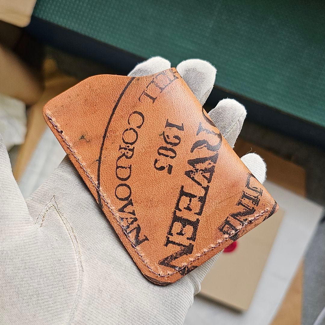 未使用 カードケース CORDOVAN シェルコードバン コードバン ホーウィン