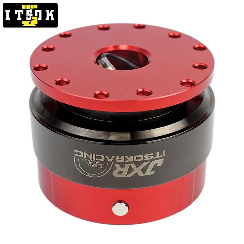 赤 黒 ブラック クイックリリース レンチン音 鳴る Ding ステアリングボス