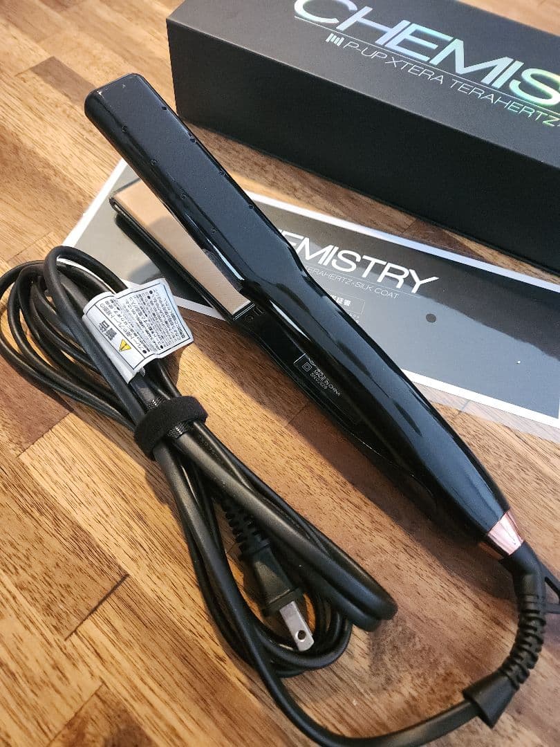 美品 CHEMISTRY ケミストリー ストレートアイロン ブラック