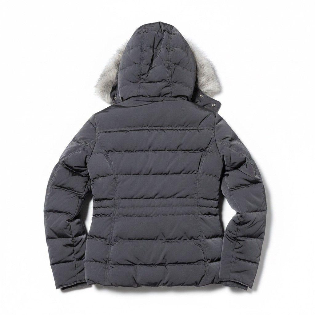 zara ザラ　ダウンジャケット　ファー　短丈　グレー　XS　グレーダックダウン