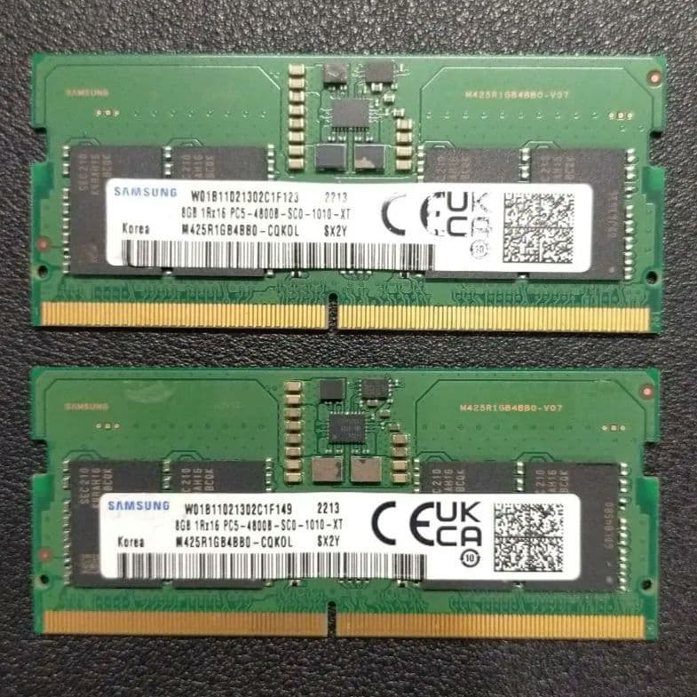 Samsung DDR5 48000MHz 16GB (8GB×2枚) メモリー