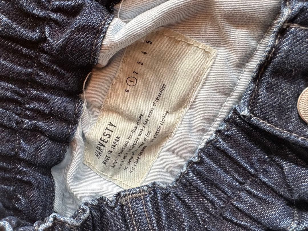 ハーベスティ　ワンウォッシュデニム　サイズ１