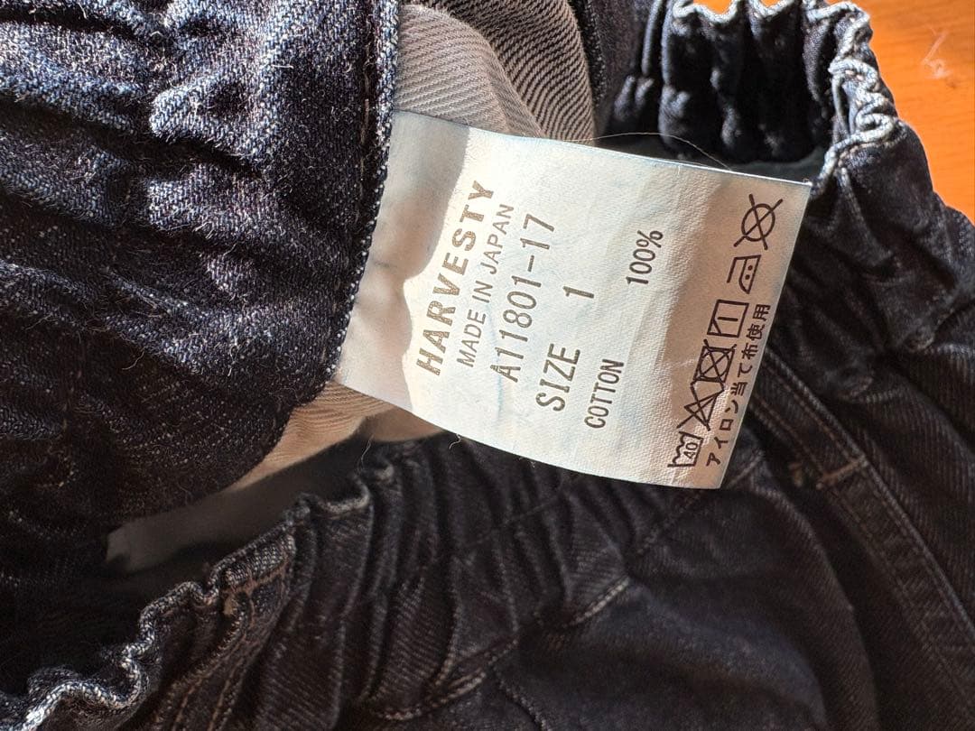 ハーベスティ　ワンウォッシュデニム　サイズ１