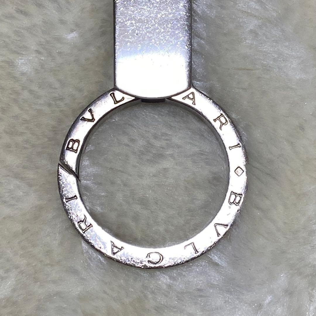 箱付❗️美品✨BVLGARIブルガリマンキーホルダーキーリング黒レザーシルバー金具