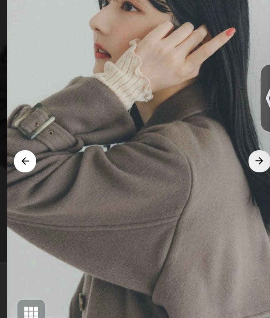 コヒナ cohina トレンチデザインウールコート