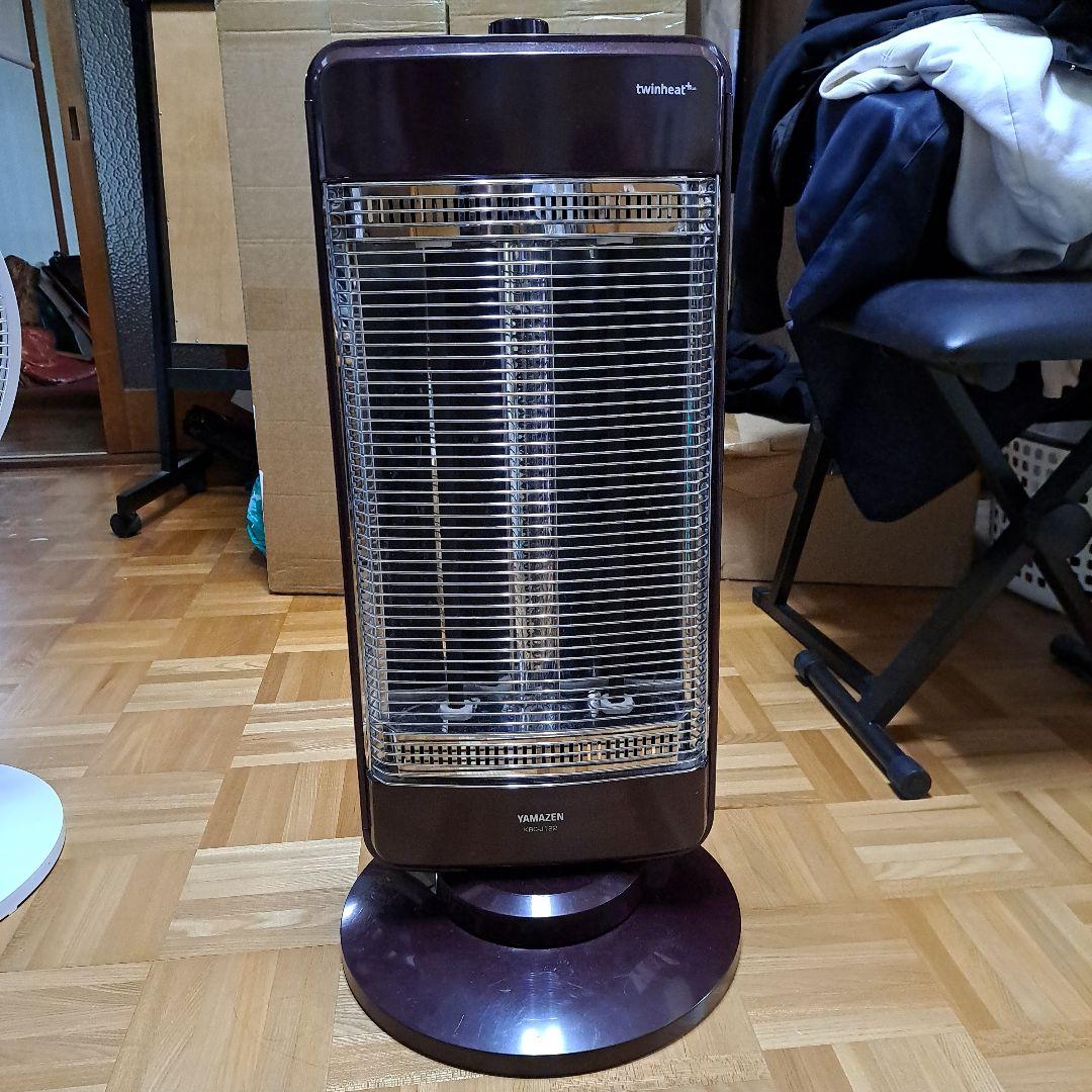 YAMAZEN 山善 電気ヒーター 茶色 ダークブラウン