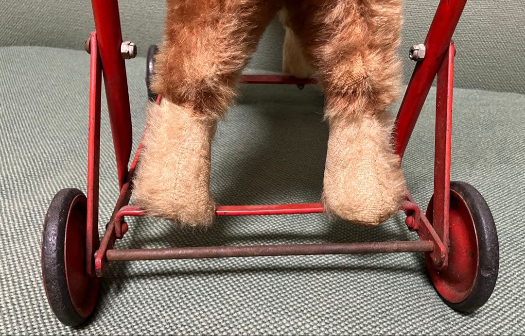 お馬さんのカート★チルターン　ぬいぐるみ馬 車輪付き　テディベア　アンティーク