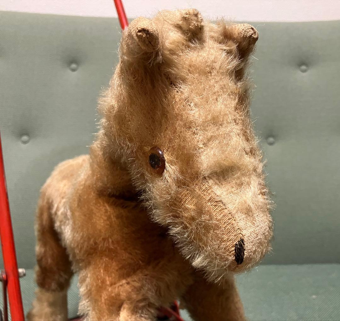 お馬さんのカート★チルターン　ぬいぐるみ馬 車輪付き　テディベア　アンティーク