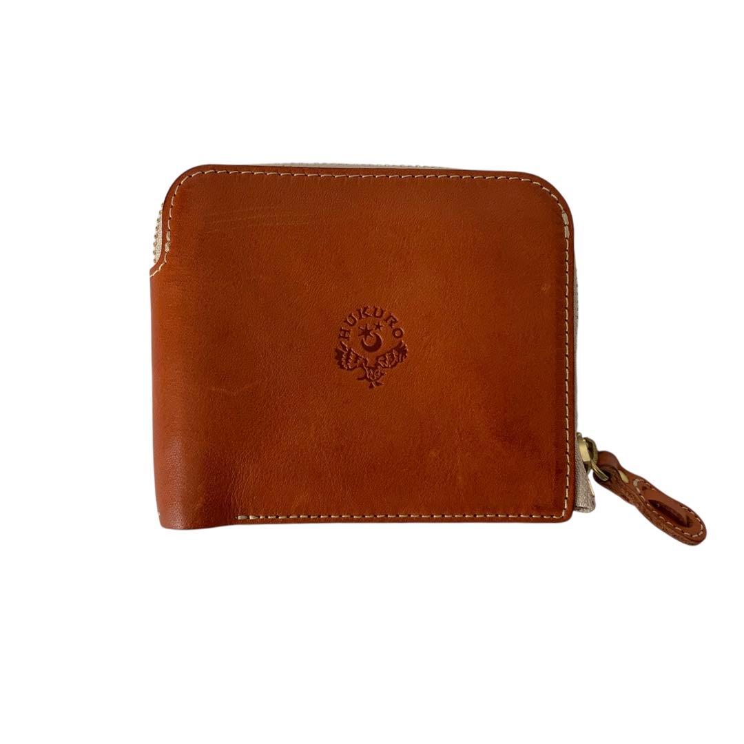 最終値下♪HUKURO フクロ 二つ折り財布 大きく開く小さな財布